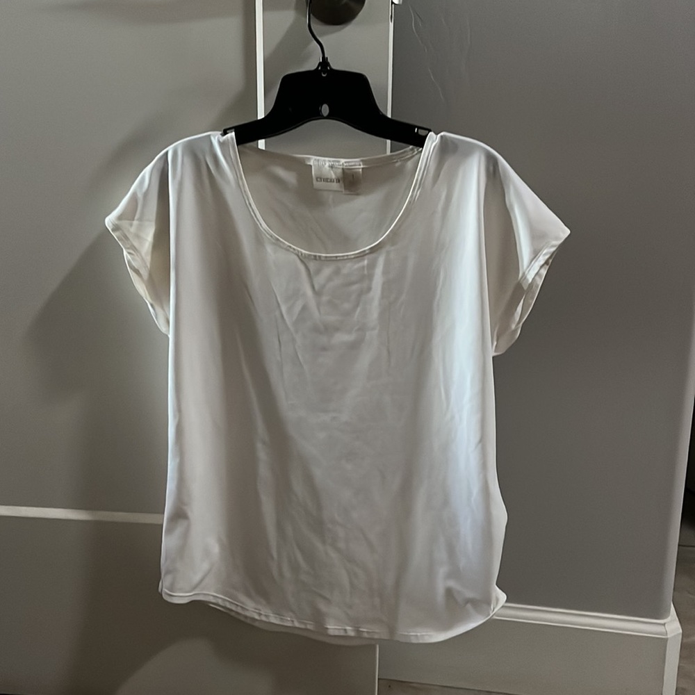 Chicos white sleeveless shirt